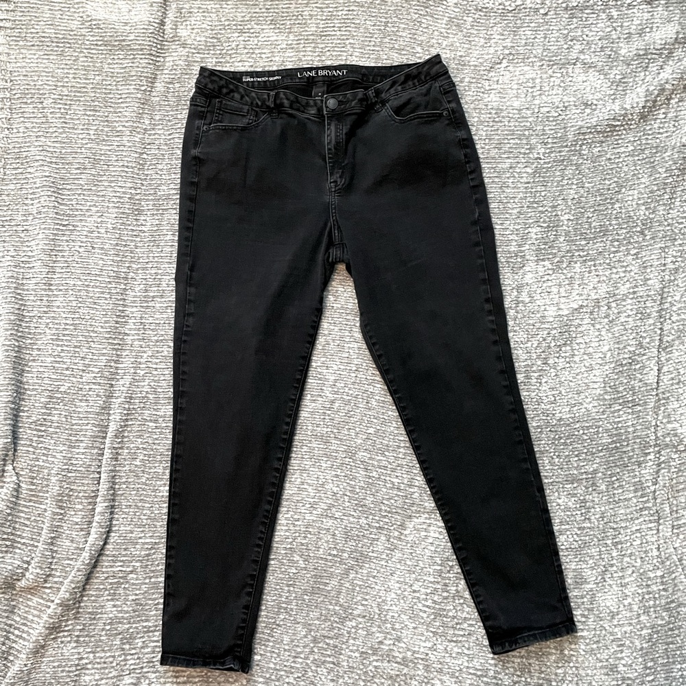 Lane Bryant Black skinny jeans